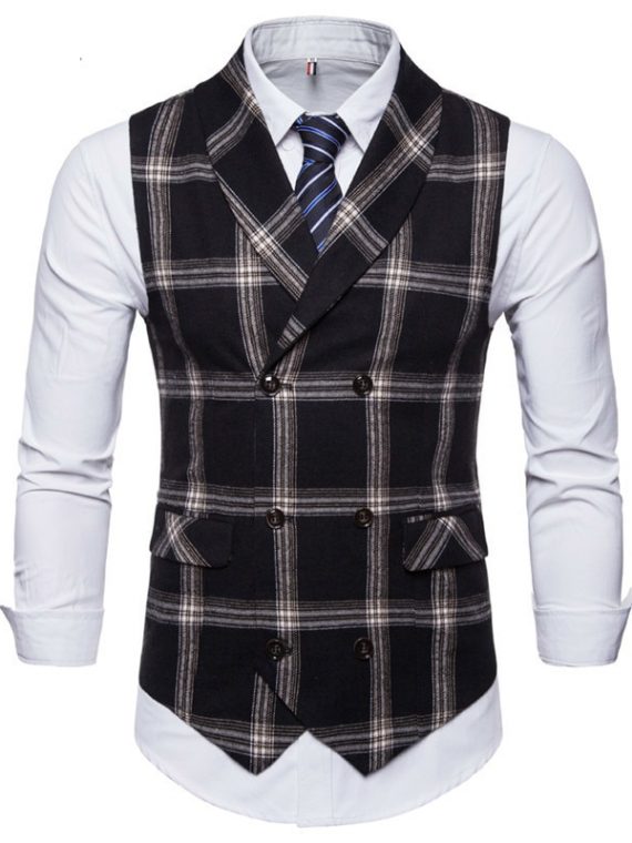 Double Breasted Vest Waistcoat
