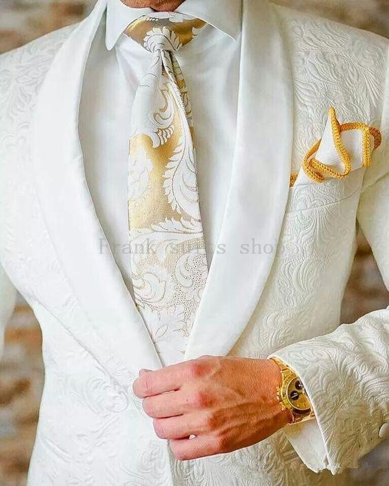 Mens Suits Ivory Groom Tuxedos
