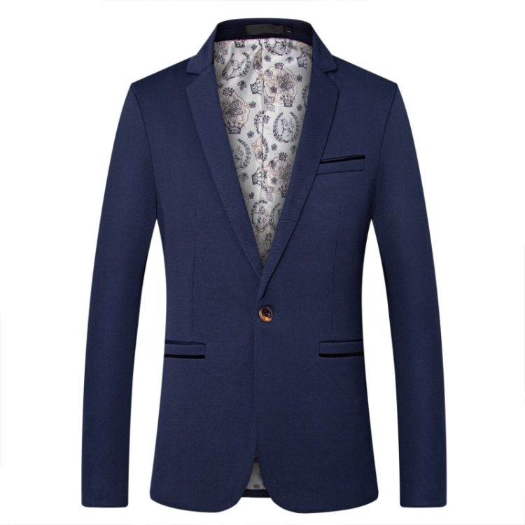 British’s Style Blazers Slim Fit Suit Jacket