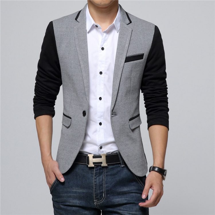 Luxury Woolen Blends Patchwork Slim Suit