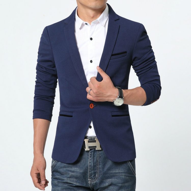Men’s Blazers Jacket One Button Blazer - LatestBlazer.com