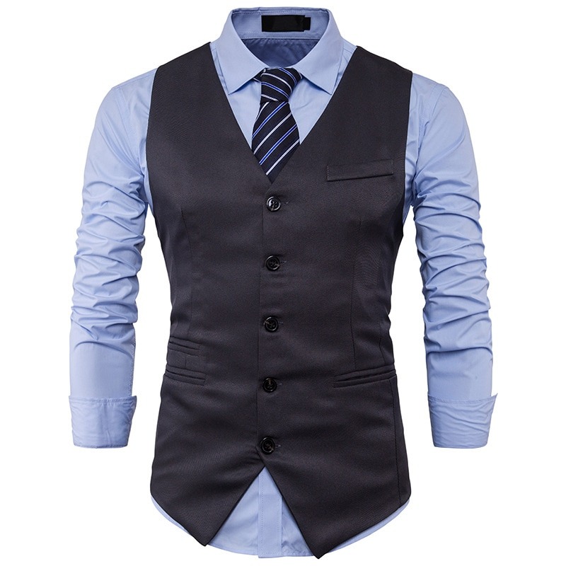 Men Suit Vest Sleeveless Waistcoat - LatestBlazer.com