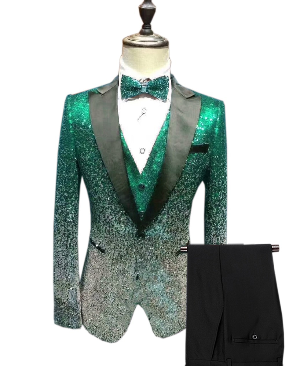 Men's Sequin Suit Wedding Groom - LatestBlazer.com