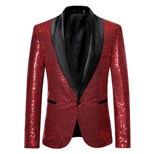 Sequin Bling Glitter Suits Blazer