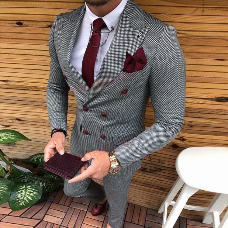Latest Coat Pant Double Breasted Suit