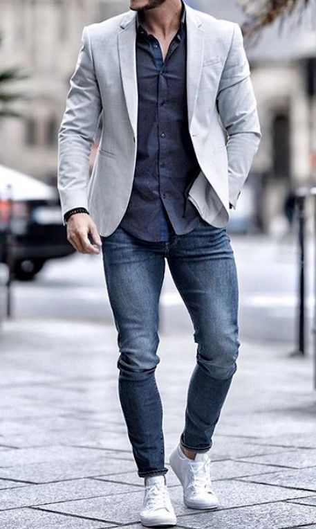 Look Great in a Blazer For Men With Jeans!